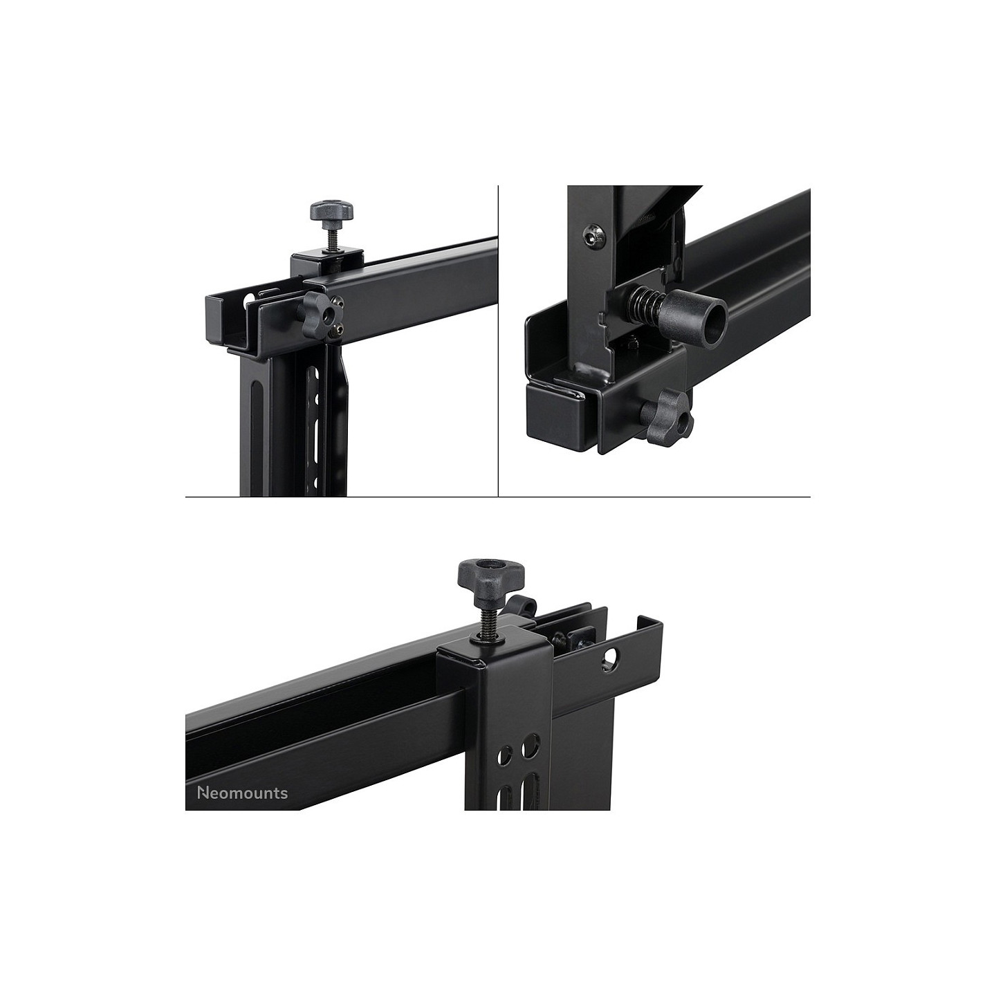 Neomounts WL95-800BL1 Push-to-Pop-Out Videowall-Wandhalterung für 42-70' Bildschirme - Schwarz