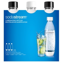 SodaStream Zubehör PET Flasche 3-Pack schwarz weiß — Buy in Cyprus with Fast Delivery