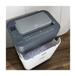 HP OneShred Auto 100CC Aktenvernichter mit Partikelschnitt bis 100 Blatt weiß — Buy in Cyprus with Fast Delivery