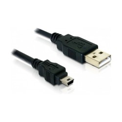 USB2.0 A - B mini (ST-ST) 1.5m DeLOCK Black — Buy in Cyprus with Fast Delivery