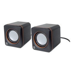 MANHATTAN 2600 Lautsprechersystem Voller Stereoklang und kompaktes Format optimal fuer das mobile Musikerlebnis