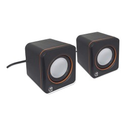 MANHATTAN 2600 Lautsprechersystem Voller Stereoklang und kompaktes Format optimal fuer das mobile Musikerlebnis
