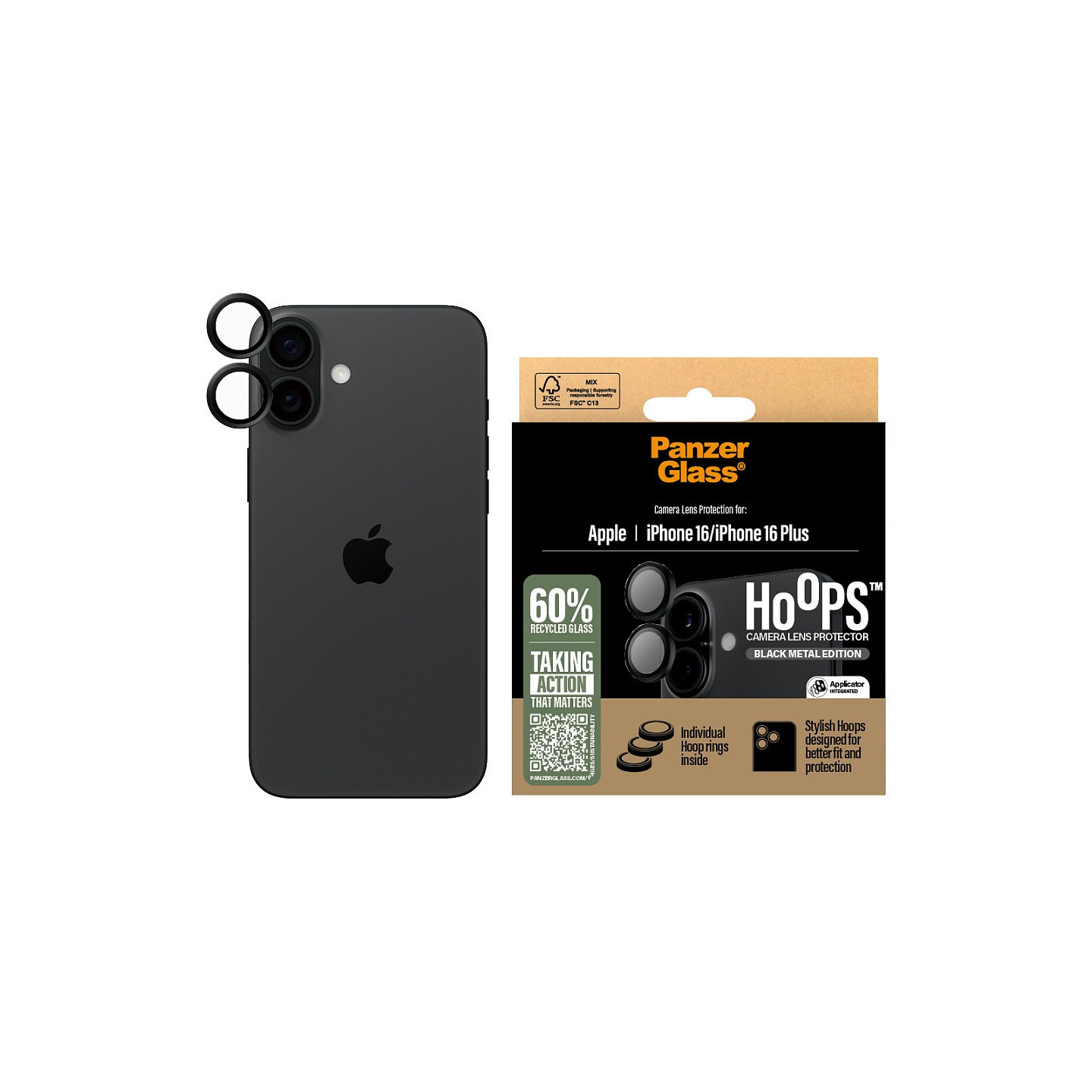 Panzerglass PANZERGLASS HOOPS BLACK LENS — Buy in Cyprus with Fast Delivery