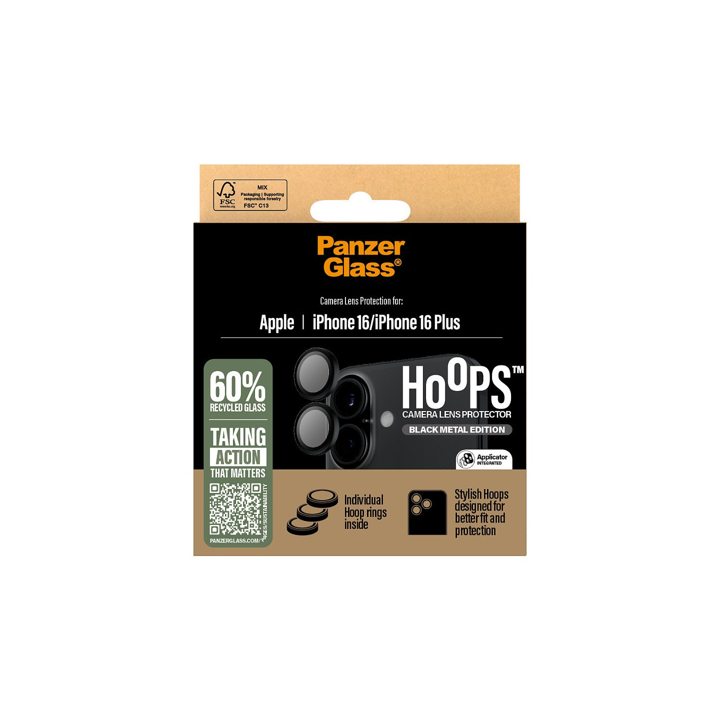 Panzerglass PANZERGLASS HOOPS BLACK LENS — Buy in Cyprus with Fast Delivery