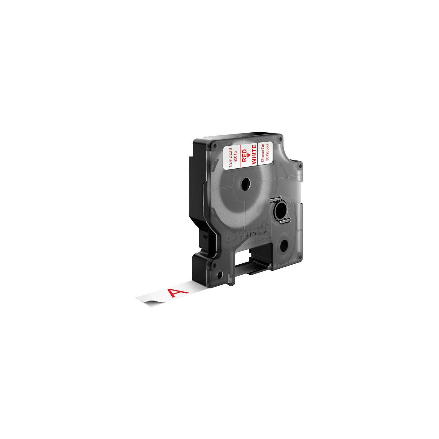 Dymo LabelWriter - D1 Etiketten selbstklebend - 12 mm x 7 m - Rot auf Weiß - (S0720550) — Buy in Cyprus with Fast Delivery