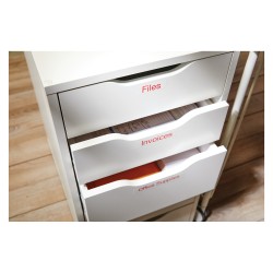 Dymo LabelWriter - D1 Etiketten selbstklebend - 12 mm x 7 m - Rot auf Weiß - (S0720550) — Buy in Cyprus with Fast Delivery
