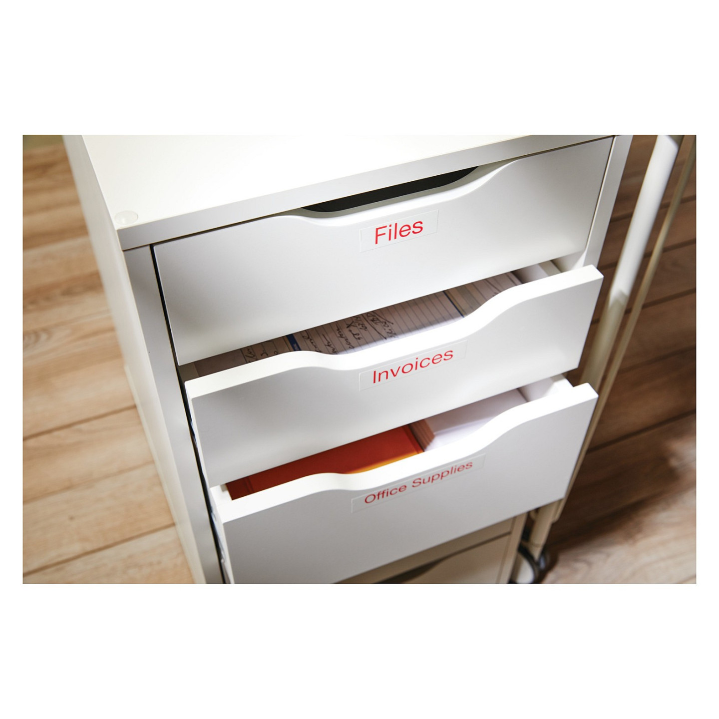 Dymo LabelWriter - D1 Etiketten selbstklebend - 12 mm x 7 m - Rot auf Weiß - (S0720550) — Buy in Cyprus with Fast Delivery