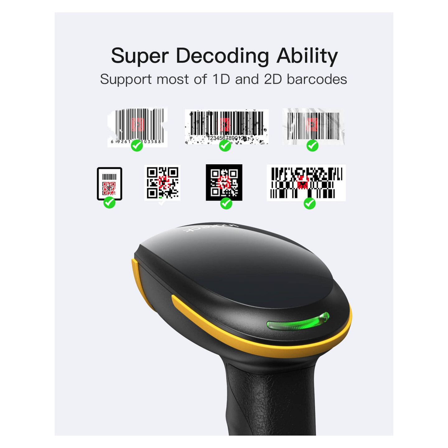 inateck Barcodescanner 23 black [BCST-23_black] — Buy in Cyprus with Fast Delivery