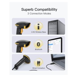 inateck Barcodescanner 23 black [BCST-23_black] — Buy in Cyprus with Fast Delivery