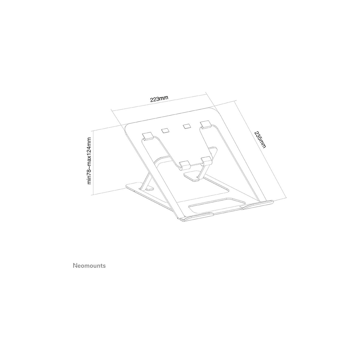 Laptop-Ständer. faltbar. 5KG NSLS085SILVER Neomounts — Buy in Cyprus with Fast Delivery