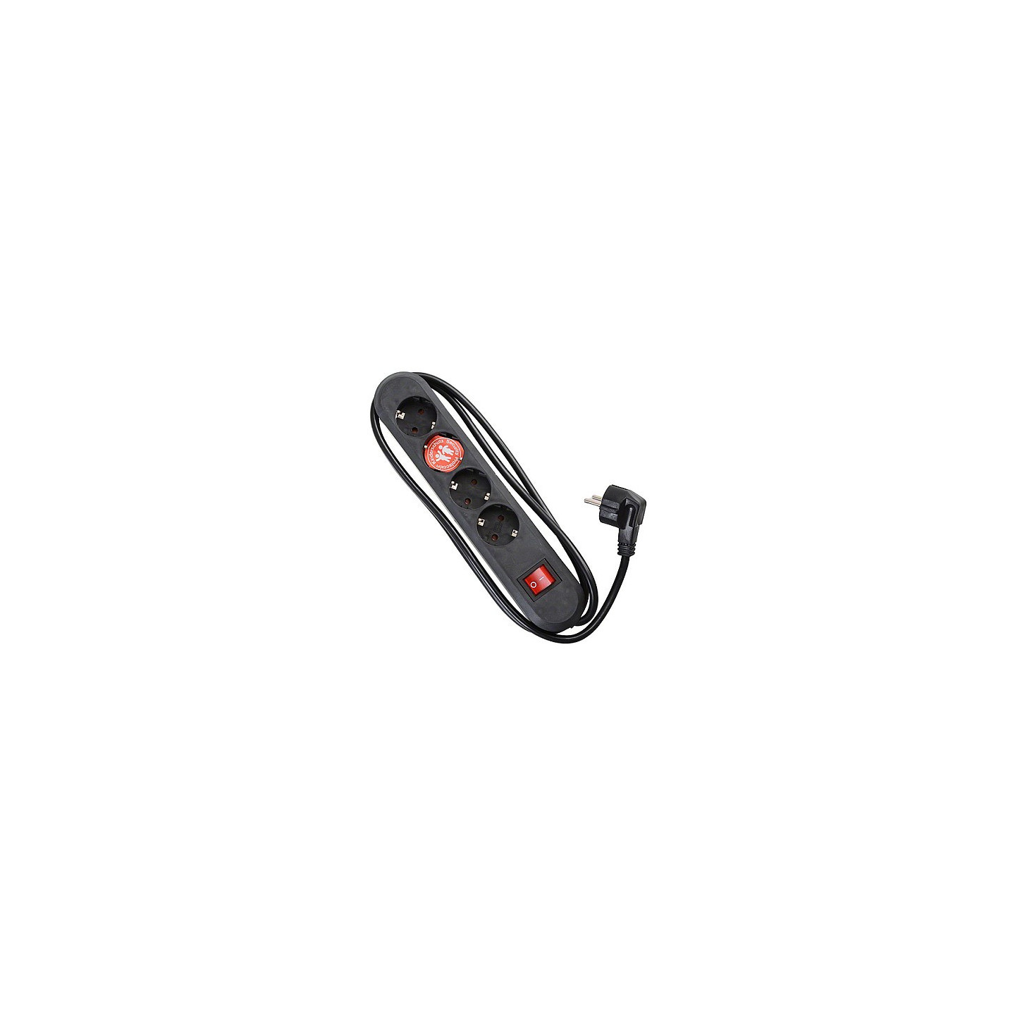 BACHMANN SMART Steckdosenleiste 4x Schutzkontakt Schalter schwarz 1.5m — Buy in Cyprus with Fast Delivery