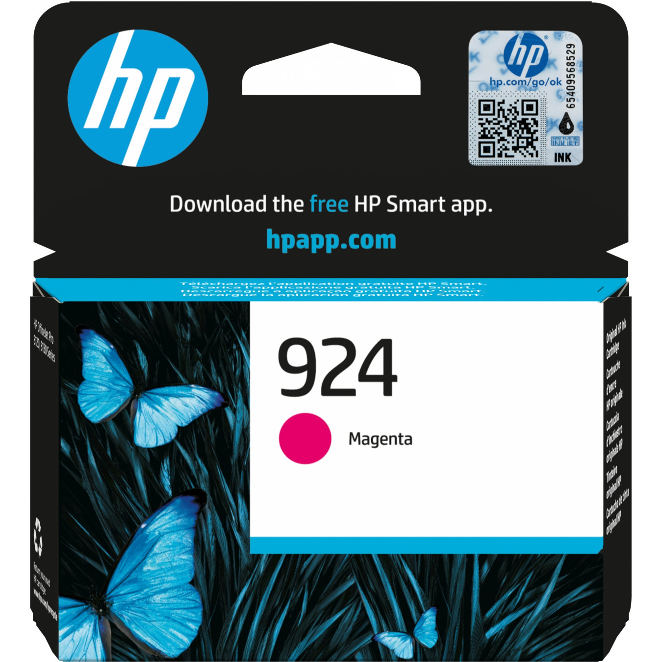 HP 924 - Magenta Original Ink Cartridge - Standard Yield (400 pages), Single Pack — Buy in Cyprus with Fast Delivery