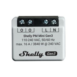 Shelly Relais 'PM Mini Gen. 3' WLAN BT Unterputz — Buy in Cyprus with Fast Delivery