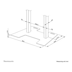 Bodenplatte opt. für FL55-875WH1 + WL55-875WH1 Neomounts Weiß — Buy in Cyprus with Fast Delivery