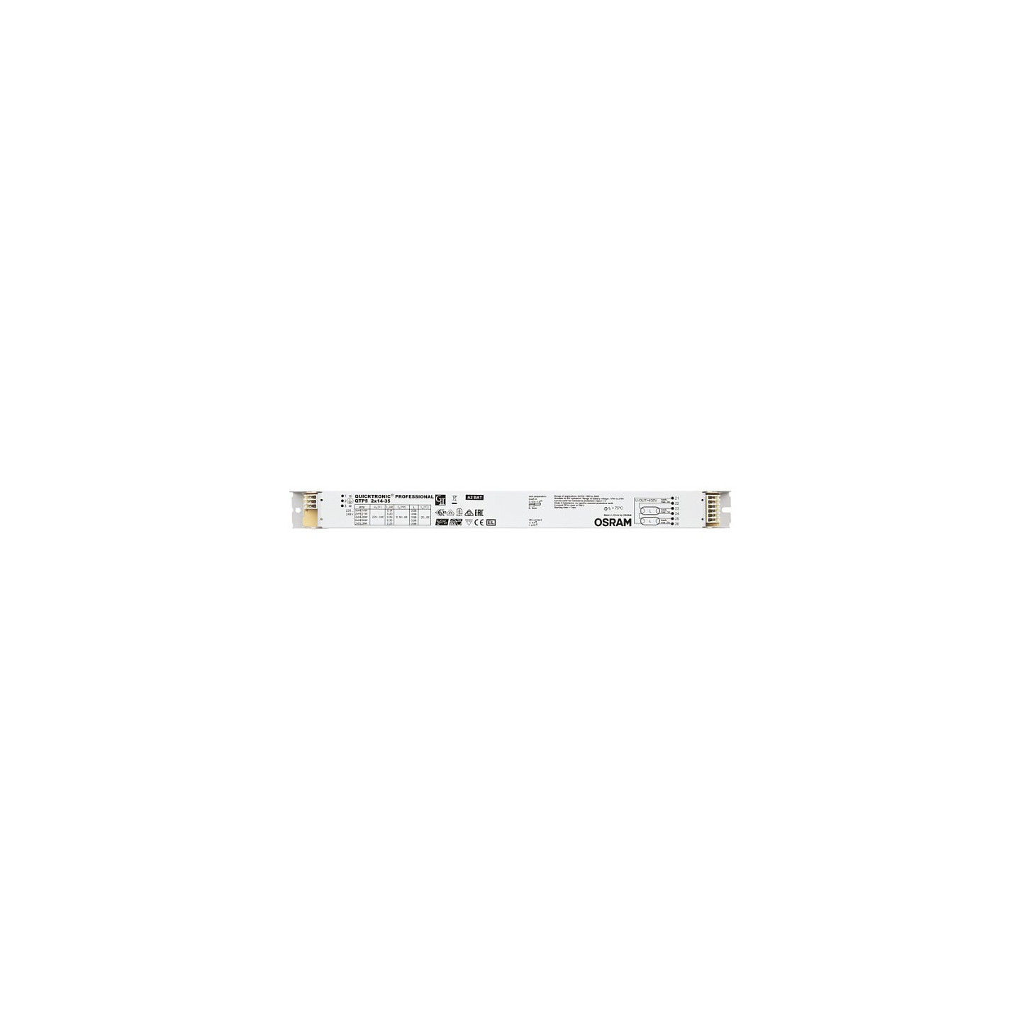 Osram Quicktronic QTP5 2x14-35 220-240 2nd Gen EVG — Buy in Cyprus with Fast Delivery
