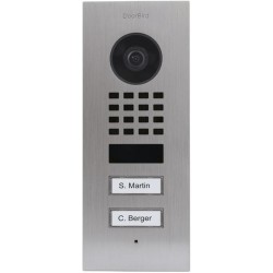 DoorBird D1102V IP Vid. Türst. V2A Edels. 2Ruftasten Unterputz — Buy in Cyprus with Fast Delivery