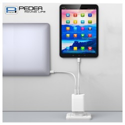 PEDEA 30W USB-C (PD) Schnellladegerät - 2-Ports Mehrfach Handy-Ladegerät mit USB-C und USB-A. weiß