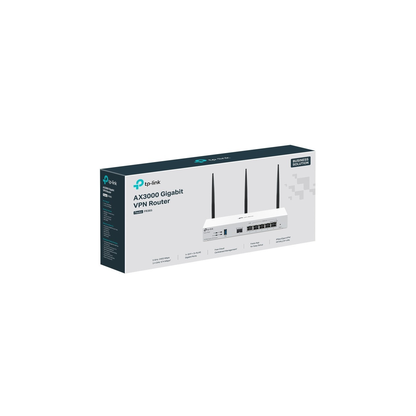 TP-Link FESTA FR365 - AX3000 Wi-Fi 6 Dual-Band VPN Router - Gigabit LAN, White — Buy in Cyprus with Fast Delivery