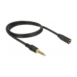 A Klinke 3.5mm 4 PIN Stecker 2m black — Buy in Cyprus with Fast Delivery