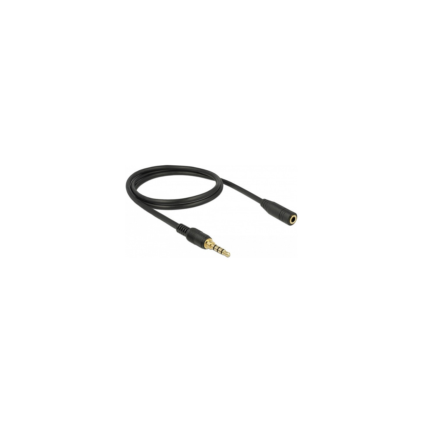 A Klinke 3.5mm 4 PIN Stecker 2m black — Buy in Cyprus with Fast Delivery