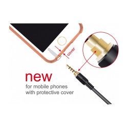 A Klinke 3.5mm 4 PIN Stecker 2m black — Buy in Cyprus with Fast Delivery