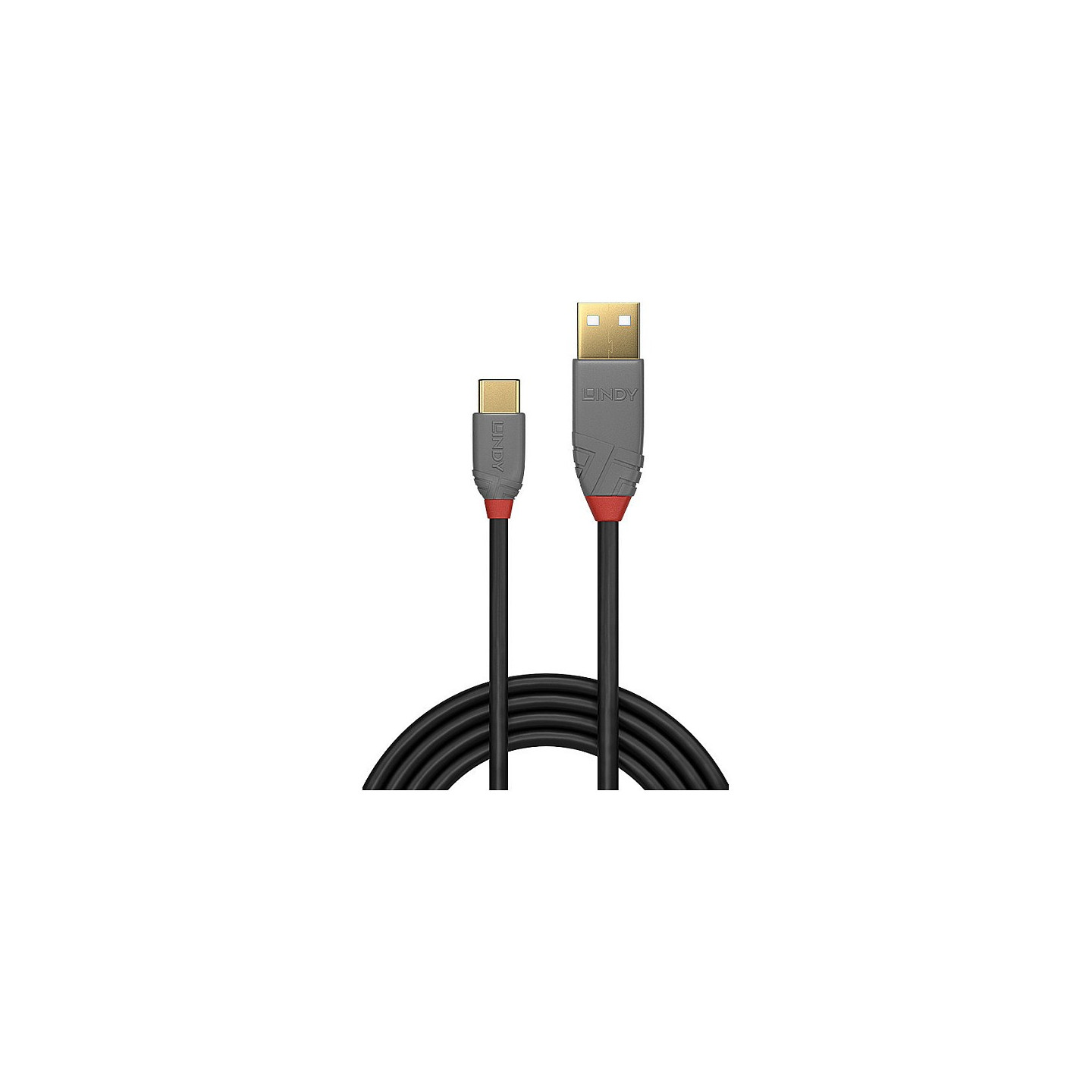 LINDY USB 2.0 Kabel Typ A C Anthra Line M M 1m — Buy in Cyprus with Fast Delivery