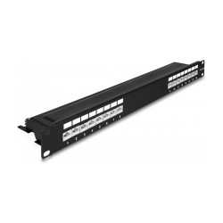 Delock 19? Patchpanel 16 Port Cat.6A 1 HE schwarz — Buy in Cyprus with Fast Delivery