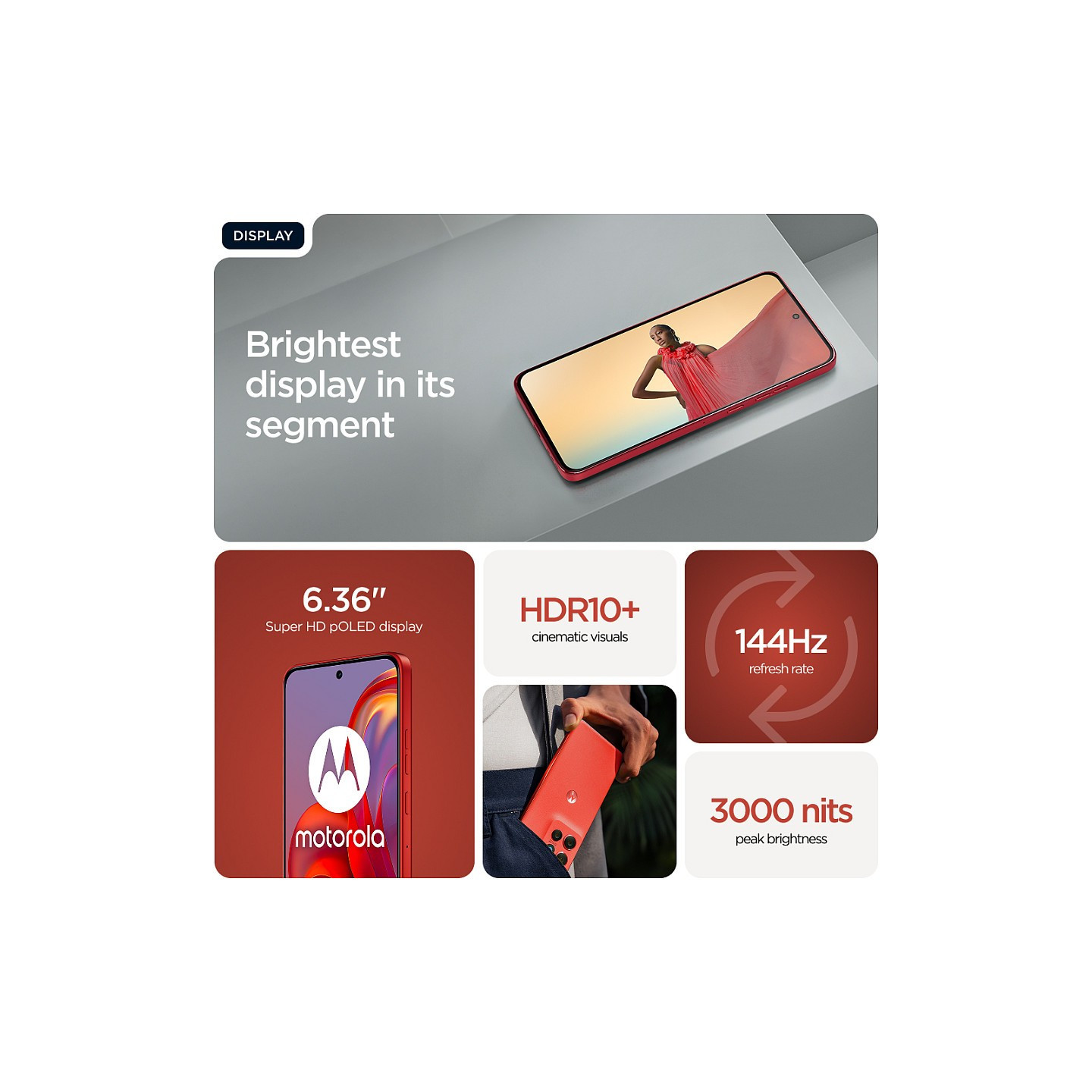 Motorola Edge Neo 60 5G 12+256GB PANTONE poinciana — Buy in Cyprus with Fast Delivery