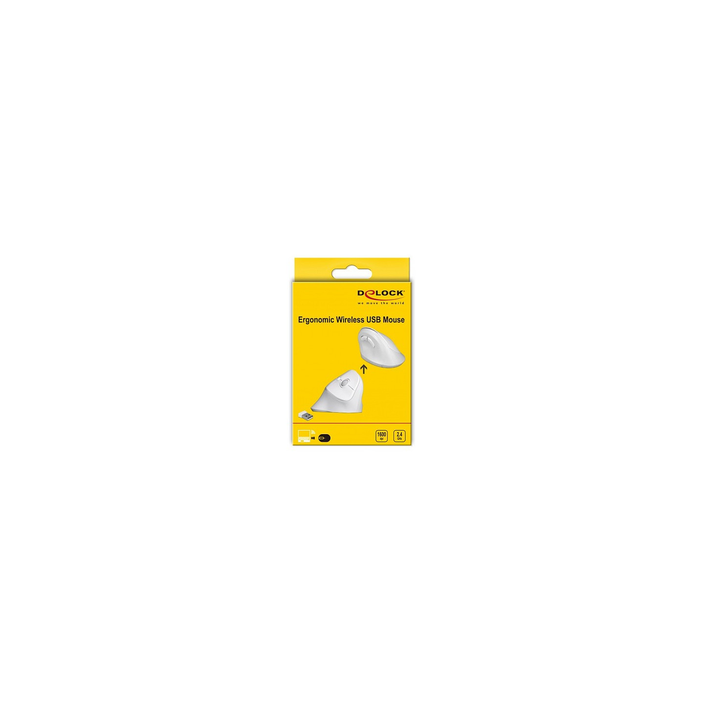 Delock Ergonomische USB Maus vertikal - kabellos — Buy in Cyprus with Fast Delivery