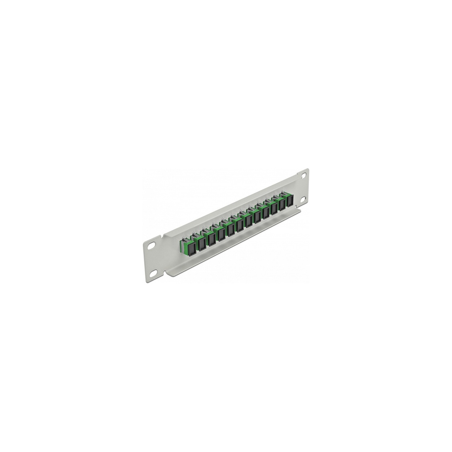 Delock 10? LWL Patchpanel 12 Port SC Simplex grün 1 HE grau — Buy in Cyprus with Fast Delivery
