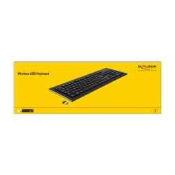 Delock USB Tastatur 2.4 GHz kabellos schwarz (Water-Drop ) — Buy in Cyprus with Fast Delivery