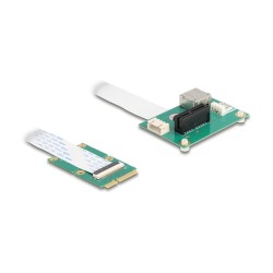 Konverter Mini PCIe Stecker zu PCI Express x1 Slot mit flexiblem Kabel und USB Port — Buy in Cyprus with Fast Delivery