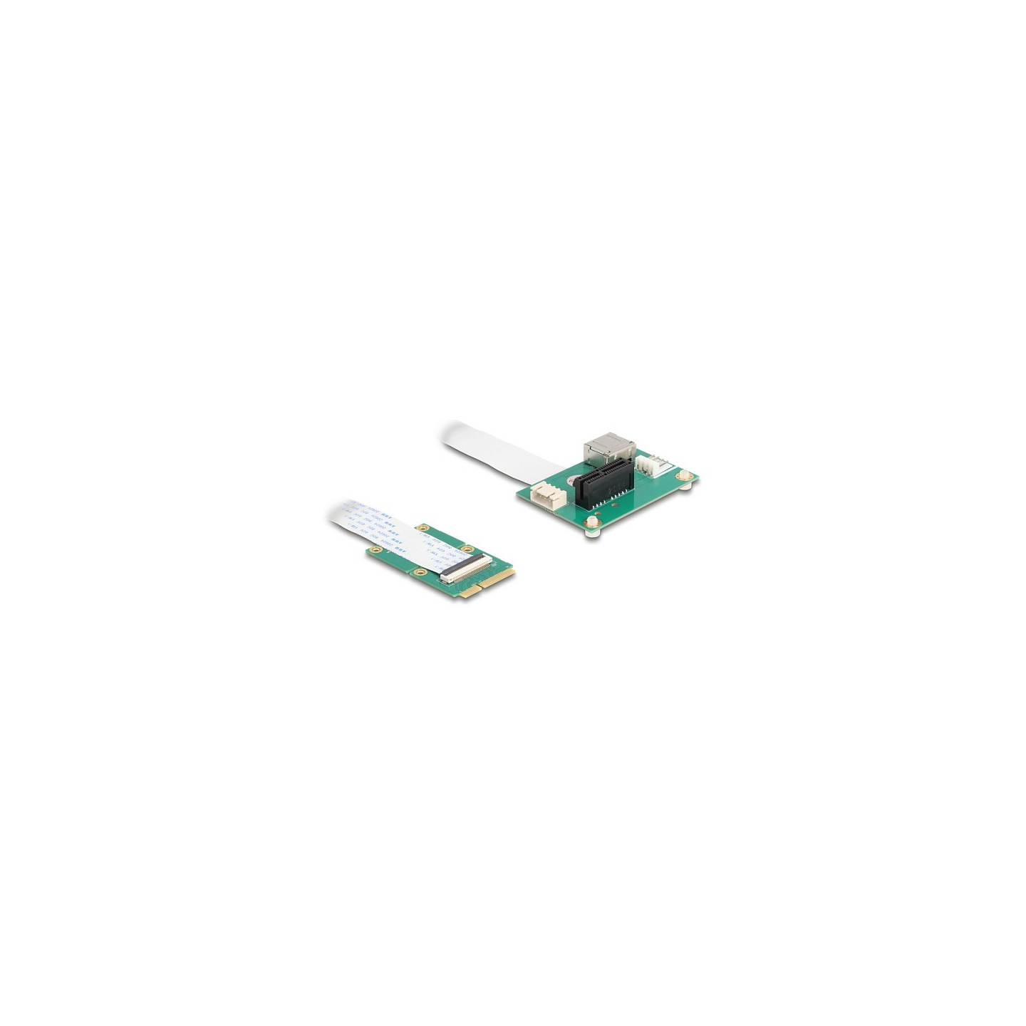Konverter Mini PCIe Stecker zu PCI Express x1 Slot mit flexiblem Kabel und USB Port — Buy in Cyprus with Fast Delivery
