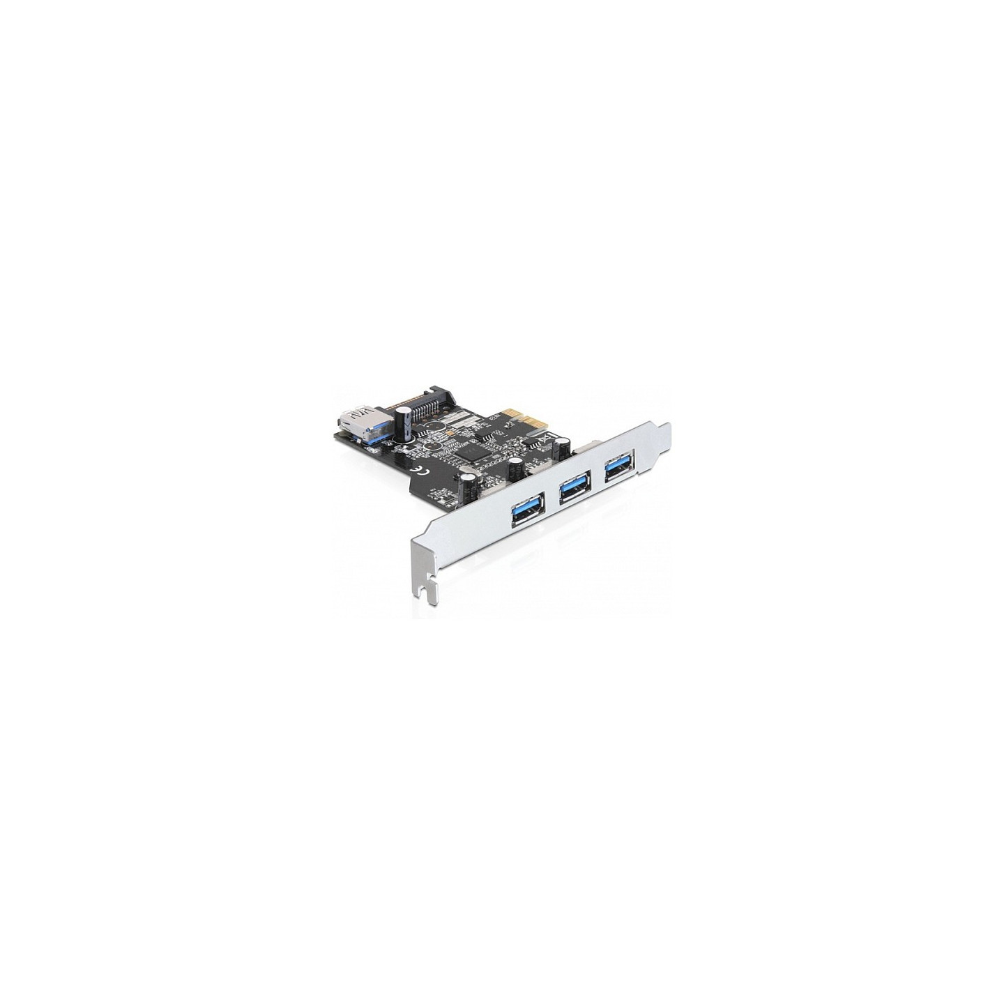 PCI Express x1 Karte zu 3 x extern + 1 x intern USB 5 Gbps Typ-A Buchse — Buy in Cyprus with Fast Delivery