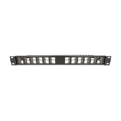 Delock 19? Keystone Patchpanel 24 Port gewinkelt mit Entlastungsschiene schwarz — Buy in Cyprus with Fast Delivery
