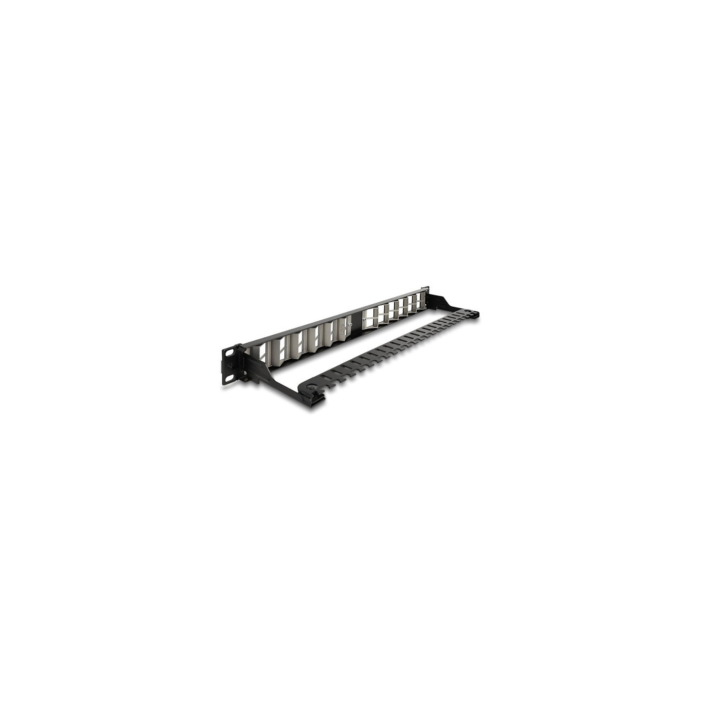 Delock 19? Keystone Patchpanel 24 Port gewinkelt mit Entlastungsschiene schwarz — Buy in Cyprus with Fast Delivery
