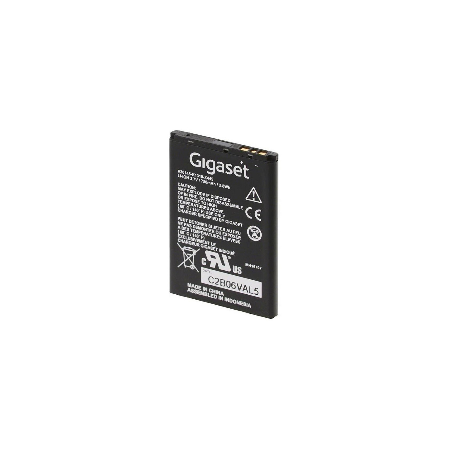 GIGASET LI-ION Akku 3.7V 750mAh fr SL800H Premium 300HX 350H 400H 450H 450HX 78H 610H 750H und UNIFY SL5H SL4 SL6 Pro...