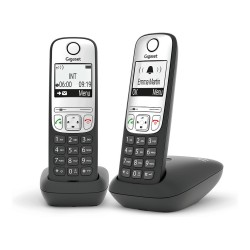 GIGASET A690A DUO mit Anrufbeantworter - schwarz silber — Buy in Cyprus with Fast Delivery