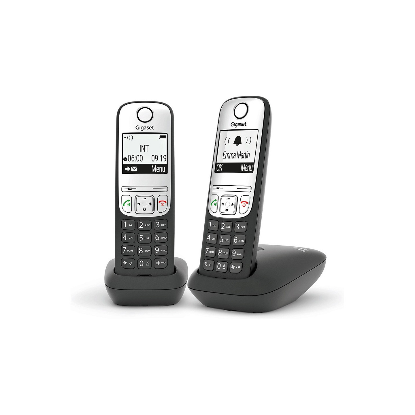 GIGASET A690A DUO mit Anrufbeantworter - schwarz silber — Buy in Cyprus with Fast Delivery