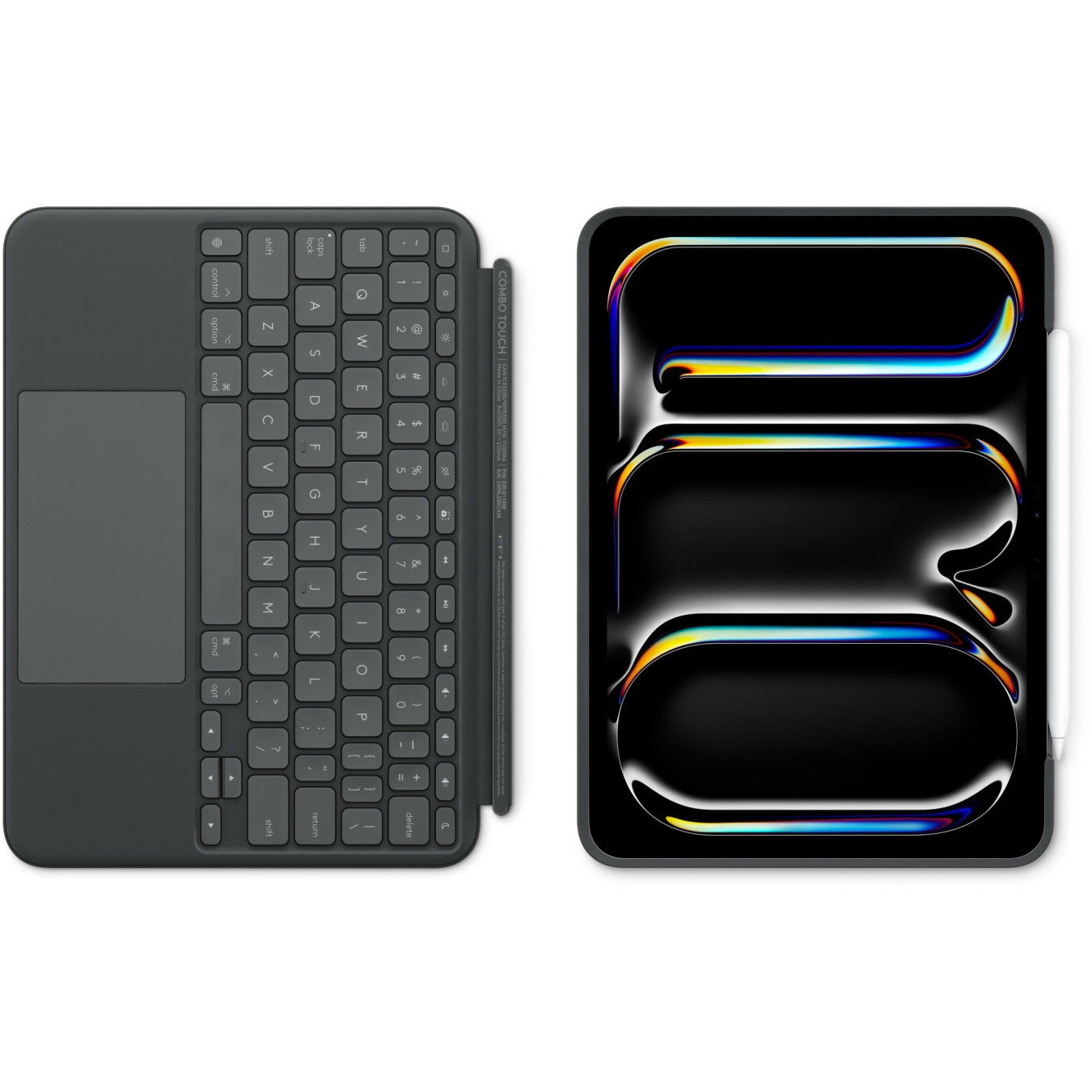 ComboTouch Keyboard Case for 11-inch iPad Air/Pro (M4) - HRH42F/A - Black, Backlit QWERTY with Trackpad (Wired)