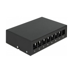 Delock Keystone Patchpanel 8 Port schwarz — Buy in Cyprus with Fast Delivery