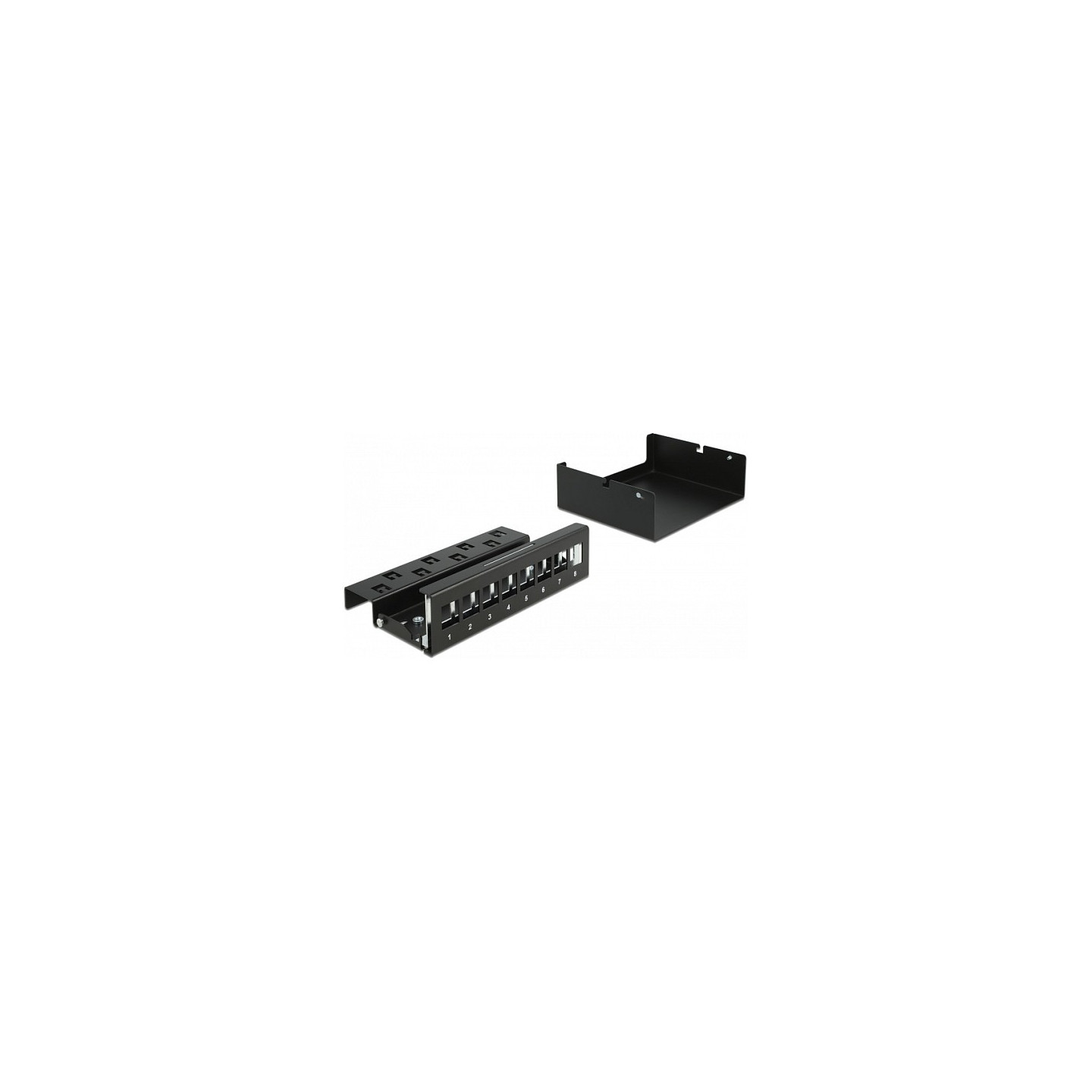 Delock Keystone Patchpanel 8 Port schwarz — Buy in Cyprus with Fast Delivery