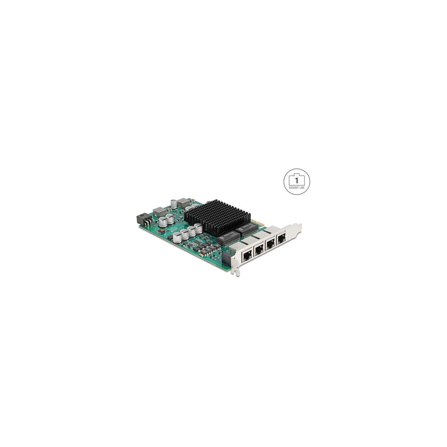 PCI Express x4 Netzwerkkarte Gigabit LAN 4 x RJ45 mit PoE+ i350 — Buy in Cyprus with Fast Delivery