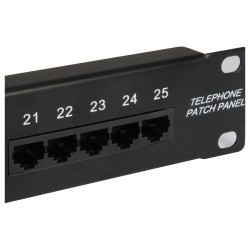 Equip Patchpanel 25x RJ45 Cat3 19' UTP 1HE ISDN schwarz — Buy in Cyprus with Fast Delivery