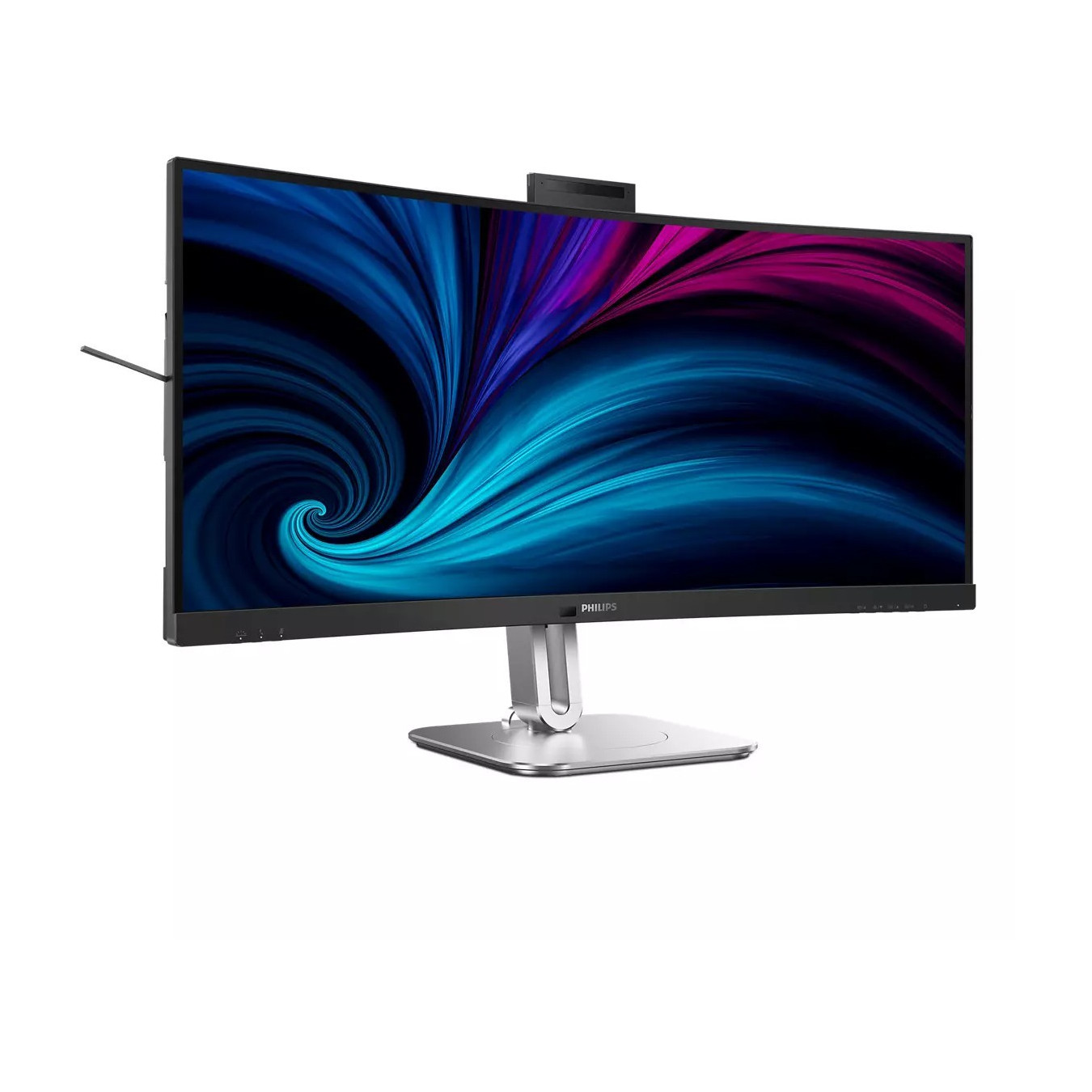 Philips 34B2U6603CH - 34in (86.4cm) Curved UWQHD 3440x1440 VA 120Hz USB-C HDMI DP - Grey — Buy in Cyprus with Fast Delivery