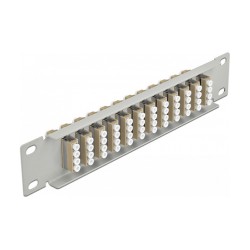 Delock 10? LWL Patchpanel 12 Port LC Quad beige 1 HE grau — Buy in Cyprus with Fast Delivery