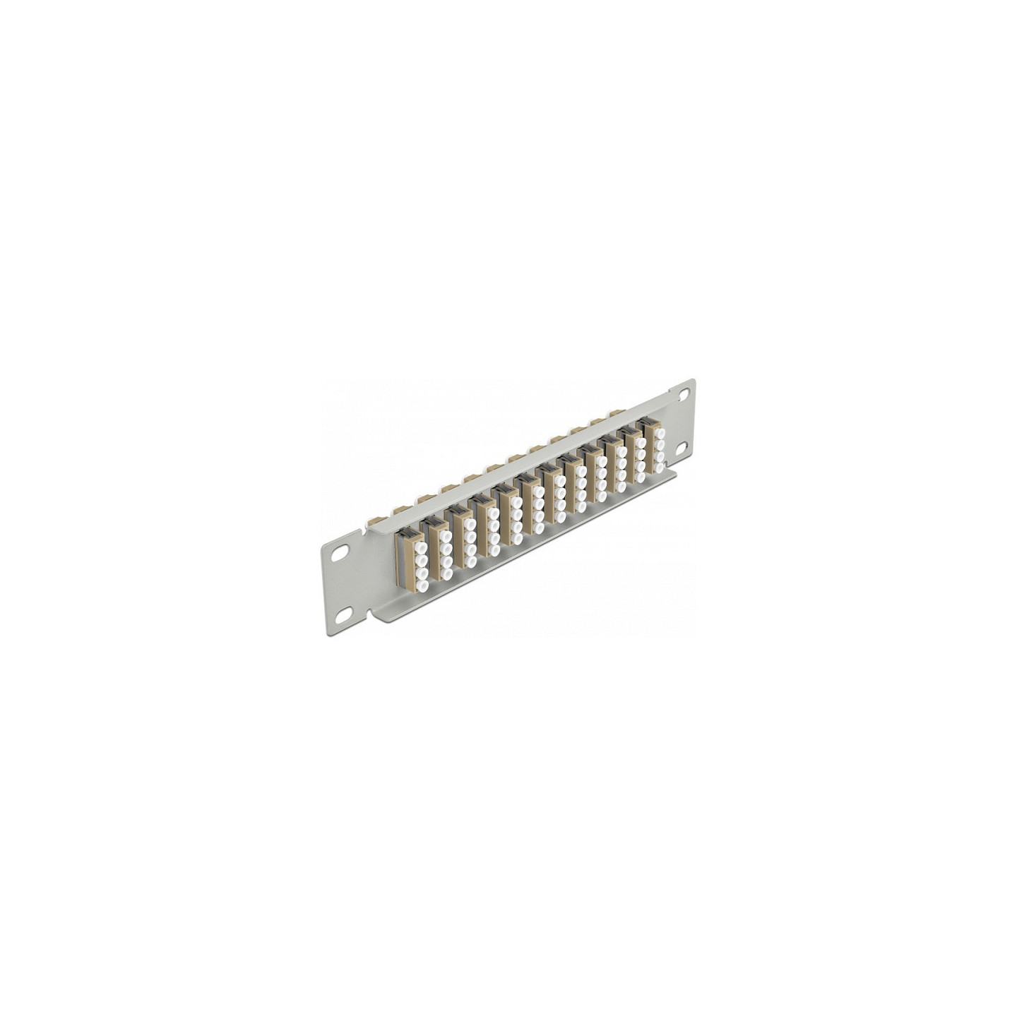 Delock 10? LWL Patchpanel 12 Port LC Quad beige 1 HE grau — Buy in Cyprus with Fast Delivery