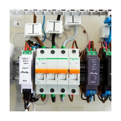 Shelly Relais 'Pro 3EM 120A' WLAN LAN Stromzähler Inkl. 3x 120A Klemmen Messfunktion BT DIN-Rail