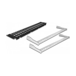 Delock 19? Keystone Patchpanel 48 Port mit Entlastungsschienen 2 HE schwarz — Buy in Cyprus with Fast Delivery