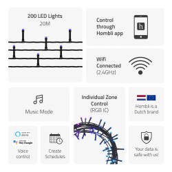 Hombli smartes Weihnachtslicht RGB — Buy in Cyprus with Fast Delivery